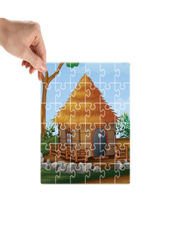 Mittimate Hut Jigsaw Puzzle Game for Kids Age 4 to 6 Old I 36 Pieces Puzzle Toy I Birthday Gift for Children - Image 1